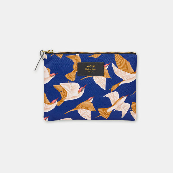 Blue birds mini pouch