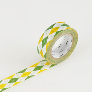 Masking Tape Argyle-Muster gelb