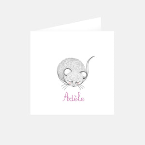 Faire-part naissance ma souris
