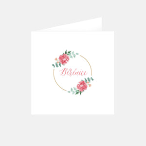 Faire-part naissance petites fleurs