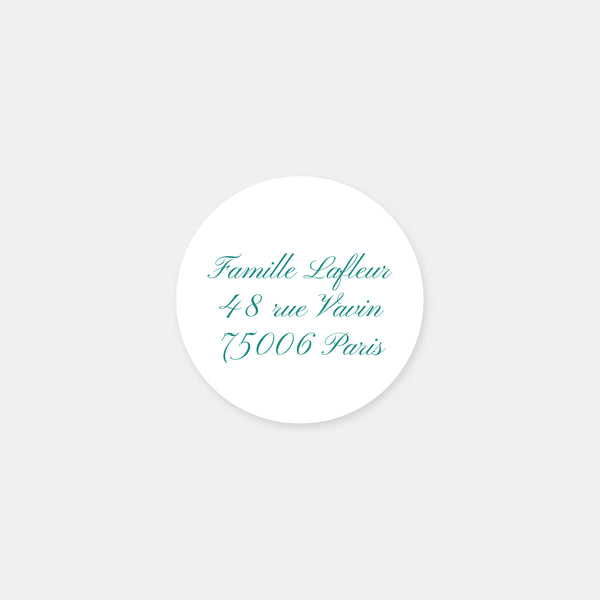 Traditional custom birth stickers