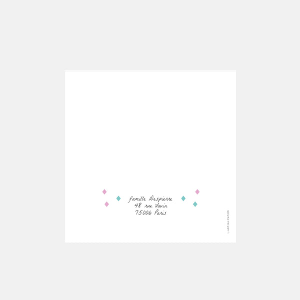 Birth announcement my pink family big brother by Kopines