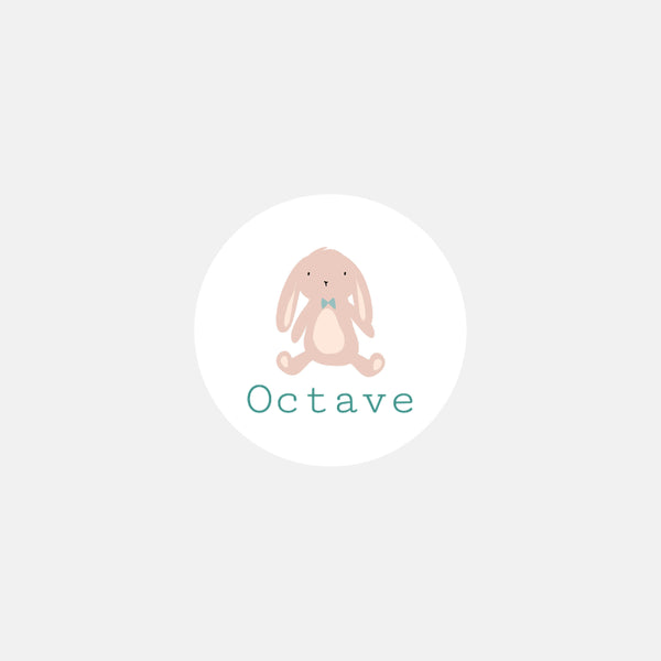 Personalized baby boy comforter stickers