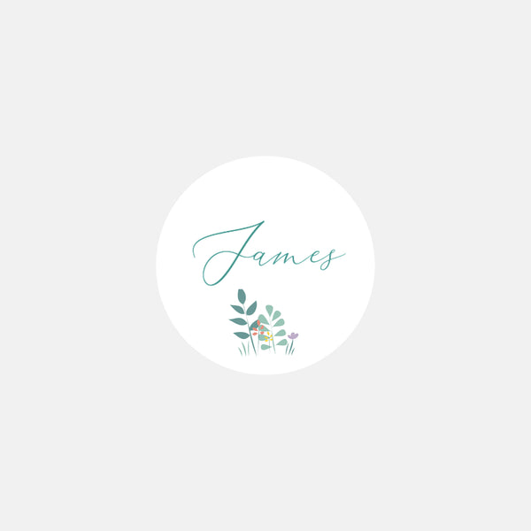 Stickers personnalisés naissance Couffin Garçon