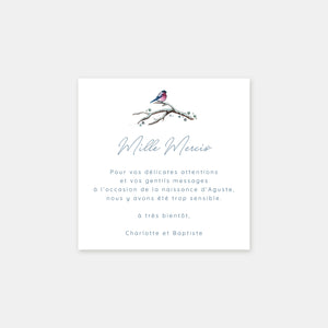 Winter Family Birth Thank You Card