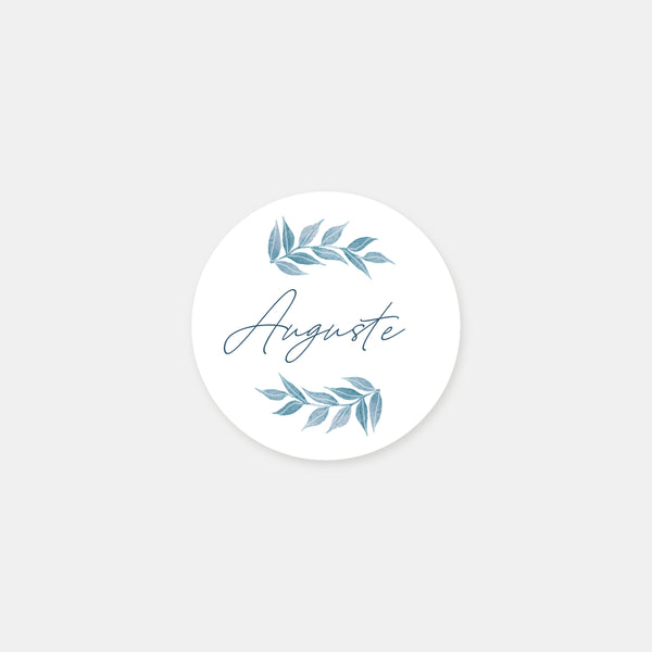 Customized stickers birth family winter