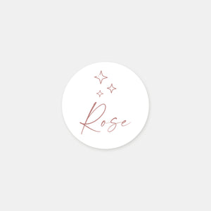 Stickers personnalisés naissance étoiles