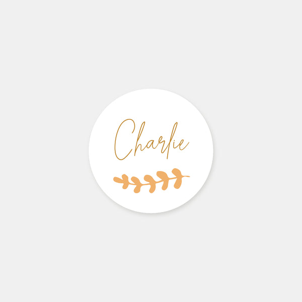 Stickers personnalisés naissance fleuri