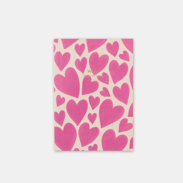 A6 Pink love notebook