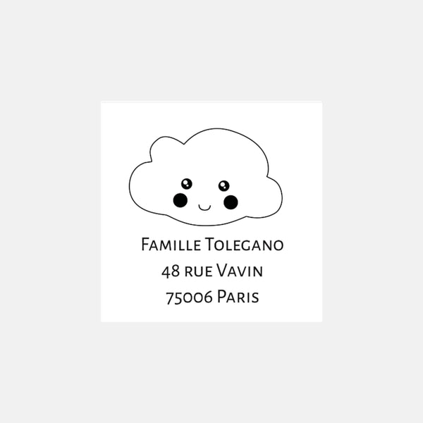 Personalized Cloud stamp