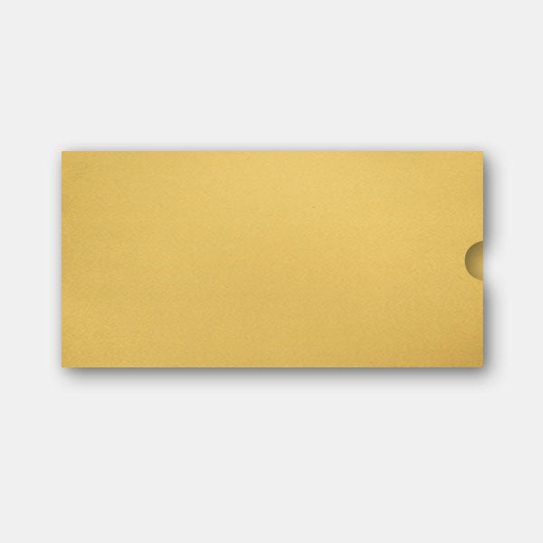 Einladungstasche 110x210 Metall gold