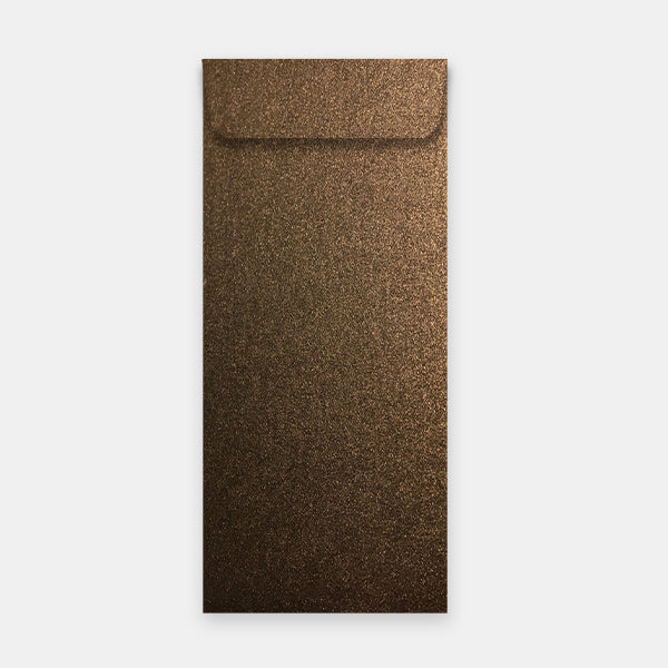115x324 mm bronzefarbener Metallbeutel