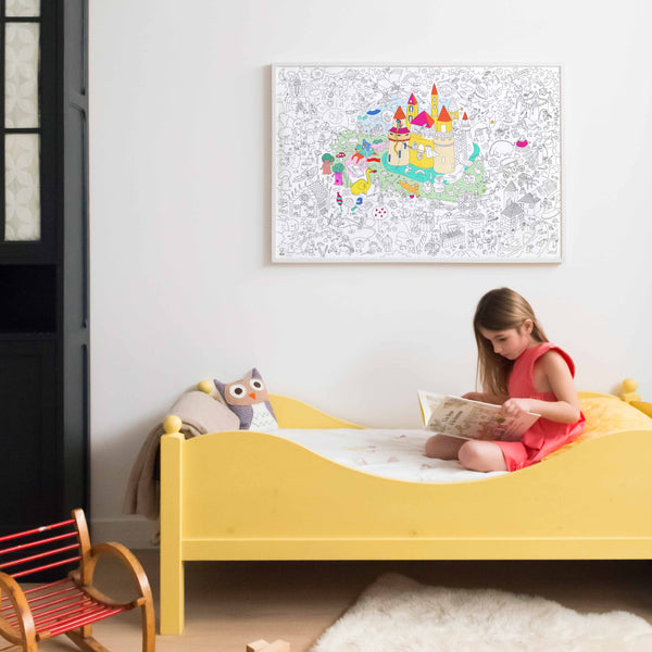 Giant coloring poster Magic