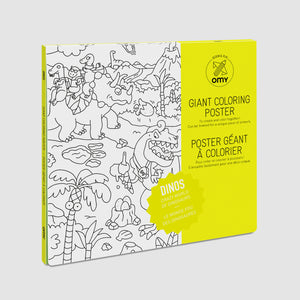 Poster geant a colorier Dinos