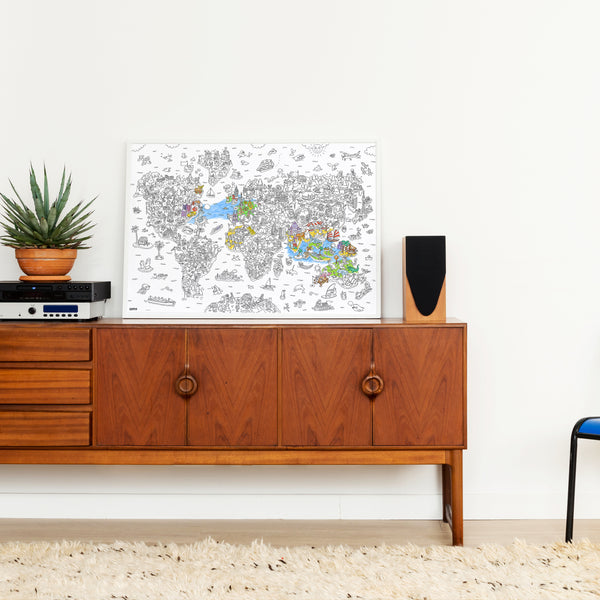 Poster géant à colorier Atlas