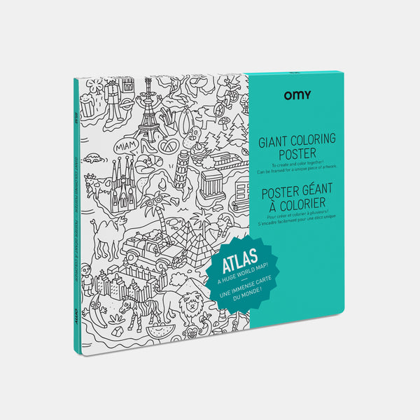 Poster géant à colorier Atlas