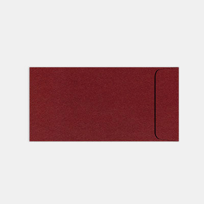 Wedding invitation pouch 115x225 mm burgundy vellum