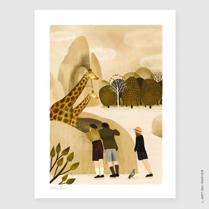 Affiche illustration Zoo de Vincennes - Rebecca Romeo