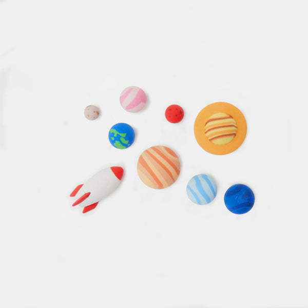 Solar system eraser - 9 pcs