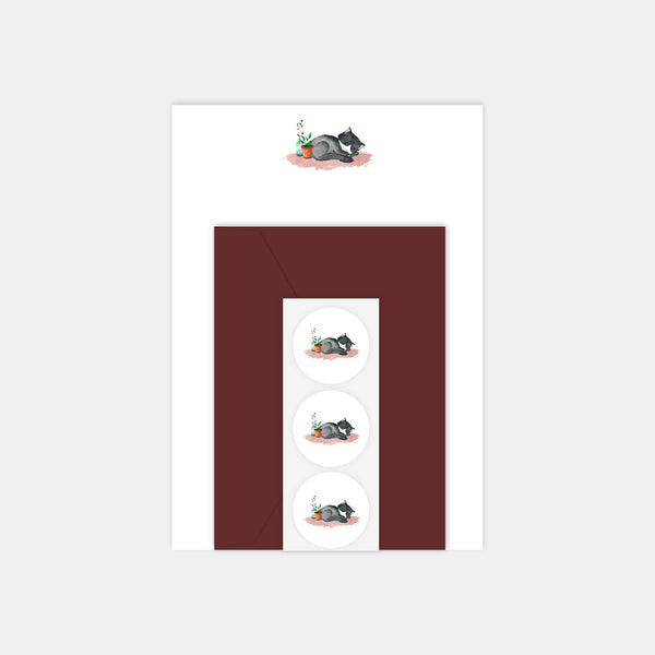 Letter paper set - Cat