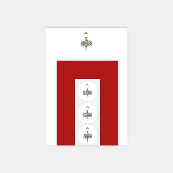 Briefpapierset - Pariser Metro