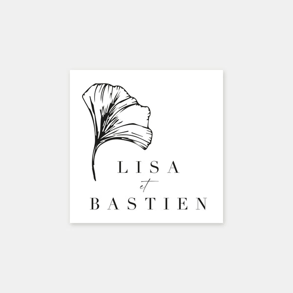 Personalisierter Ginkgo-Biloba-Stempel