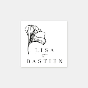 Personalisierter Ginkgo-Biloba-Stempel