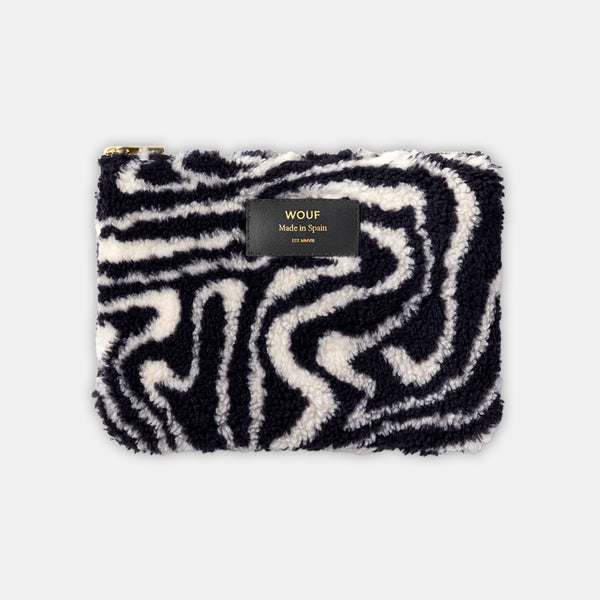 Hypnotic zebra pouch