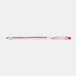 Uniball pink fine tip glitter metal gel ink pen