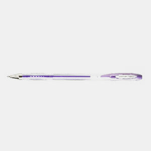 Uniball purple metal glitter gel ink pen fine tip