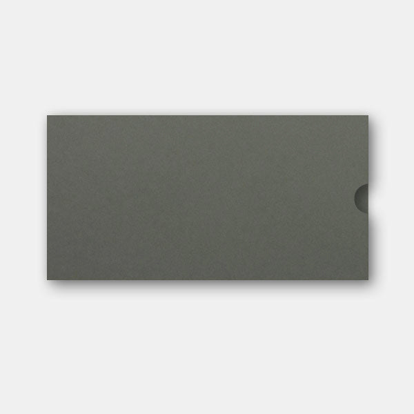 Pochette invitation 110x210 velin gris