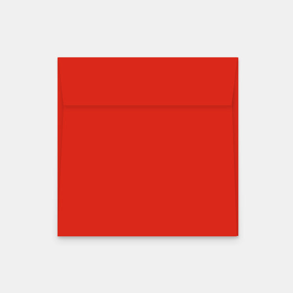 Umschlag 160x160 mm rotes Pergament