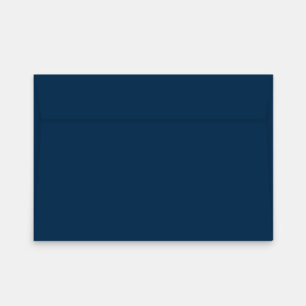Umschlag 162 x 229 mm, marineblaues Pergament