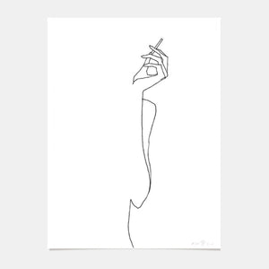Tirage d'Art édition limitée Woman Smoking - 01